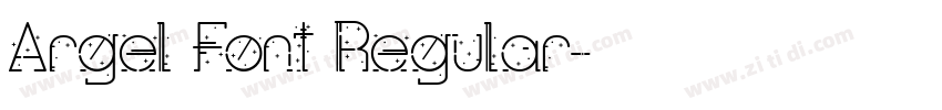 Argel Font Regular字体转换